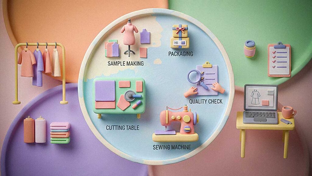 tahapan produksi konveksi