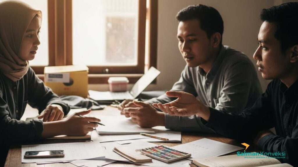 produksi busana muslim tanpa overstock